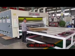 Chain Feeder 2 Color Printer Slotter Die Cutter Machine Máy làm hộp hộp