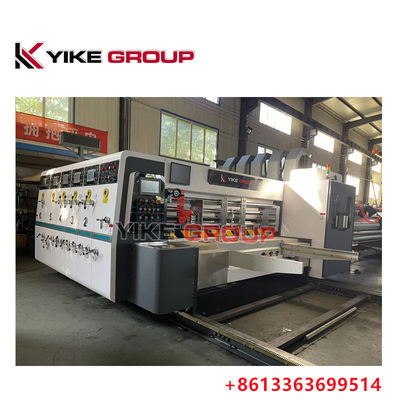 Max in kích cỡ 1450X2500 tự động dẫn cạnh Flexo 3 màu Slotter Diecutter máy