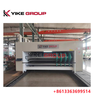 Chain Feeder 2 Color Printer Slotter Die Cutter Machine Máy làm hộp hộp