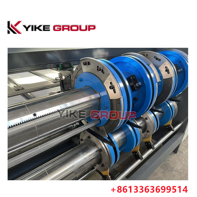 YK-1424 Chain Feeder 2 Color Flexo Printing Machine Máy làm hộp lốp