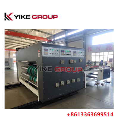 YK-1424 Chain Feeder 2 Color Flexo Printing Machine Máy làm hộp lốp