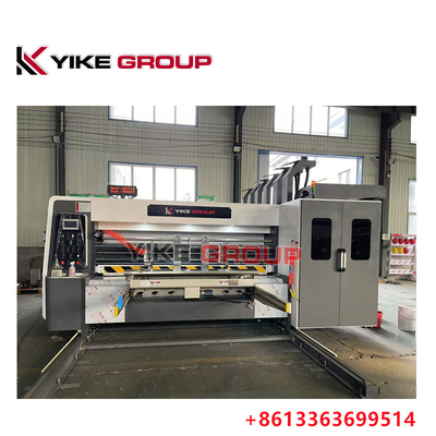 Max in kích cỡ 1450X2500 tự động dẫn cạnh Flexo 3 màu Slotter Diecutter máy