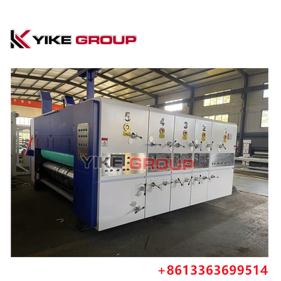 Max in kích cỡ 1450X2500 tự động dẫn cạnh Flexo 3 màu Slotter Diecutter máy